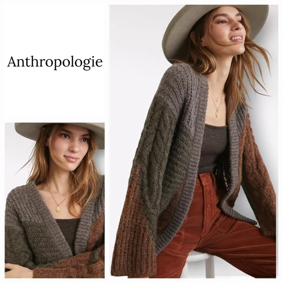 Anthropologie Multicolor Cable Knit Sweater - Picture 1 of 15